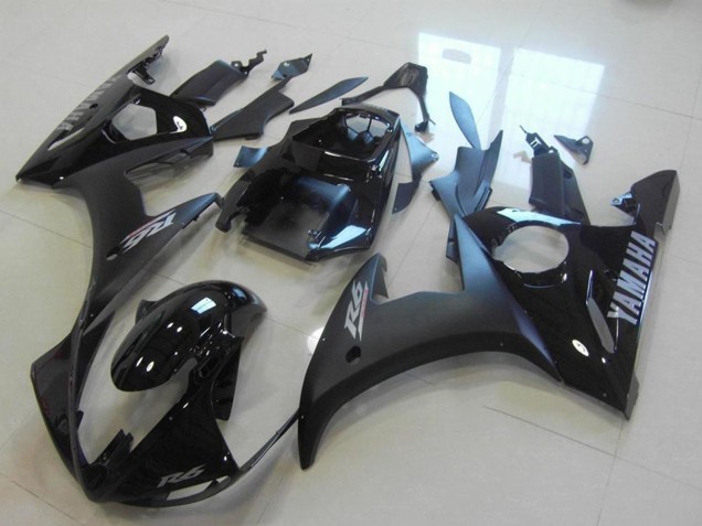 Discount 2003-2004 Glossy Black Matte Black Silver Decals Yamaha YZF R6 Motorcycle Fairings Canada