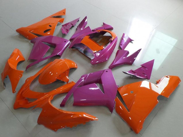 Discount 2004-2005 Orange and Pink Kawasaki ZX10R Motorcycle Fairings Canada