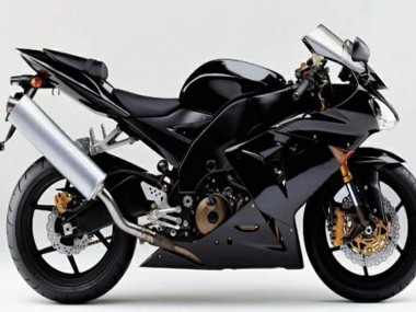 Discount 2004-2005 Glossy Black Matte Black Kawasaki ZX10R Motorcycle Fairings Canada