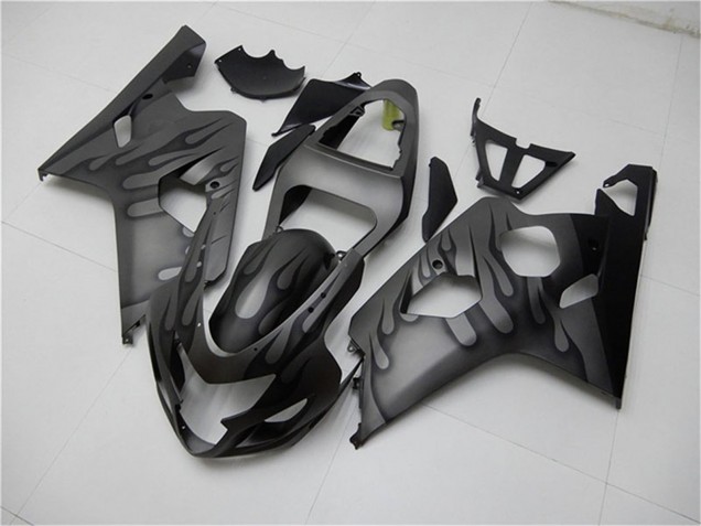 Discount 2004-2005 Grey Black Flame Suzuki GSXR 600/750 Motorcycle Fairings Canada