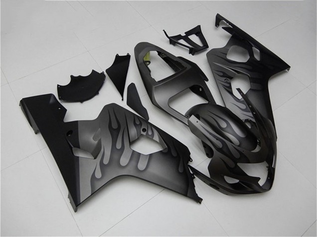 Discount 2004-2005 Grey Black Flame Suzuki GSXR 600/750 Motorcycle Fairings Canada
