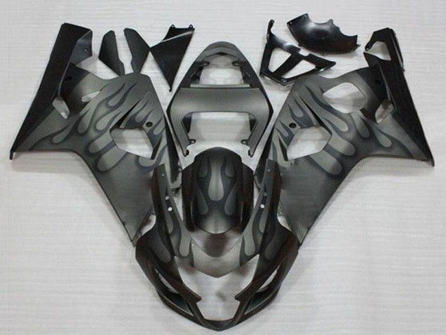 Discount 2004-2005 Grey Black Flame Suzuki GSXR 600/750 Motorcycle Fairings Canada