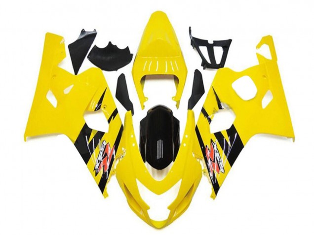Discount 2004-2005 Yellow Glossy Black Suzuki GSXR 600/750 Motorcycle Fairings Canada