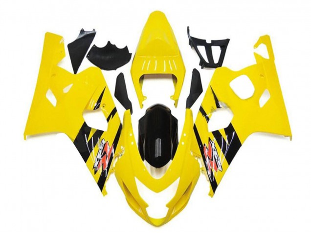 Discount 2004-2005 Yellow Glossy Black Suzuki GSXR 600/750 Motorcycle Fairings Canada