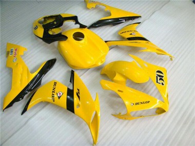 Discount 2004-2006 Yellow Glossy Black Dunlop 50 Yamaha YZF R1 Motorcycle Fairings Canada