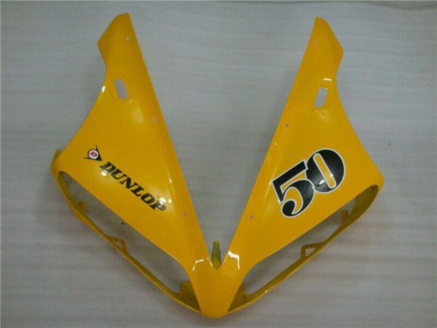 Discount 2004-2006 Yellow Glossy Black Dunlop 50 Yamaha YZF R1 Motorcycle Fairings Canada