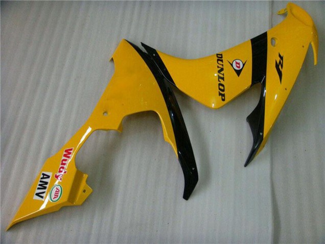 Discount 2004-2006 Yellow Glossy Black Dunlop 50 Yamaha YZF R1 Motorcycle Fairings Canada