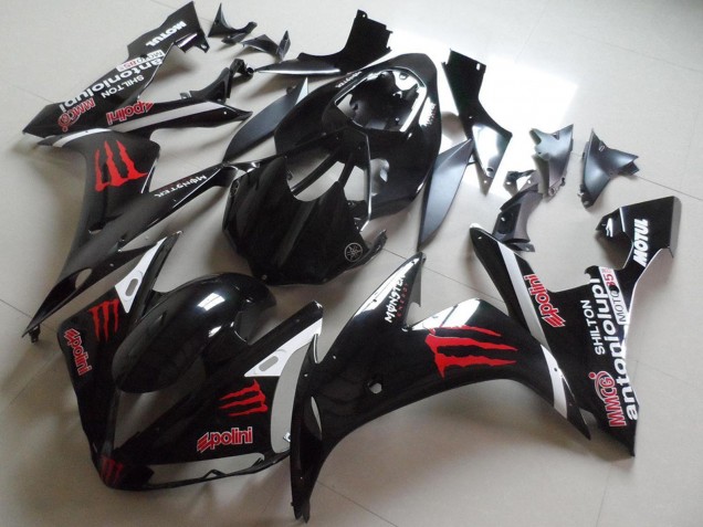 Discount 2004-2006 Glossy Black Red Monster Yamaha YZF R1 Motorcycle Fairings Canada