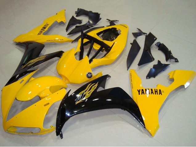 Discount 2004-2006 Yellow Glossy Black Yamaha YZF R1 Motorcycle Fairings Canada