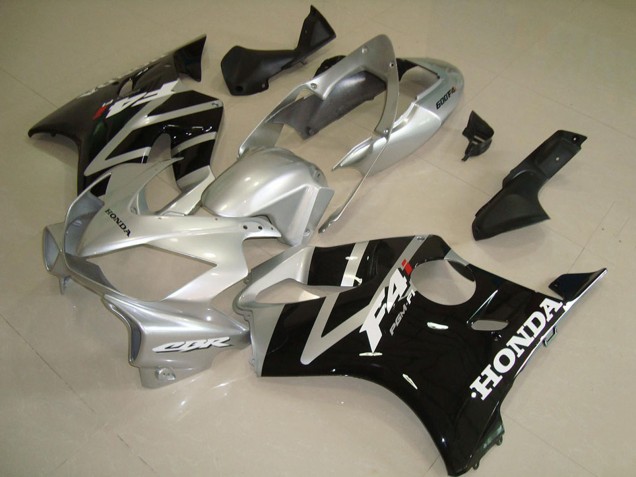 Discount 2004-2007 Silver Glossy Black Honda CBR600 F4i Motorcycle Fairing Canada