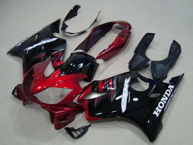 Discount 2004-2007 Red Glossy Black Honda CBR600 F4i Motorcycle Fairings Kit Canada