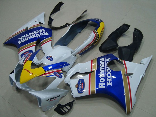 Discount 2004-2007 White Blue Yellow Rothmans Honda CBR600 F4i Motorcycle Fairings Canada