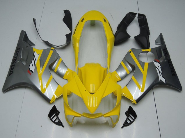 Discount 2004-2007 Yellow Silver Honda CBR600 F4i Motorcycle Fairings Canada