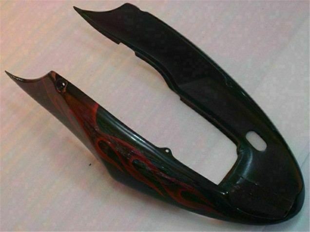 Discount 2004-2007 Glossy Black Red Flame Honda CBR600 F4i Motorcycle Fairings Canada