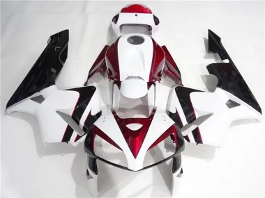 Discount 2005-2006 White Red Black Honda CBR600RR Motorcycle Fairings Kits Canada