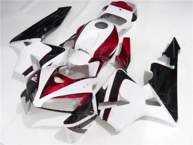 Discount 2005-2006 White Red Black Honda CBR600RR Motorcycle Fairings Kits Canada