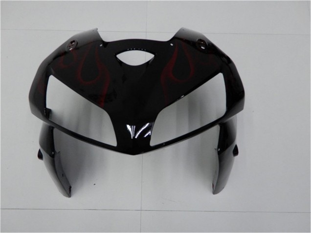 Discount 2005-2006 Glossy Black Red Flame Honda CBR600RR Motorcycle Fairing Kits Canada