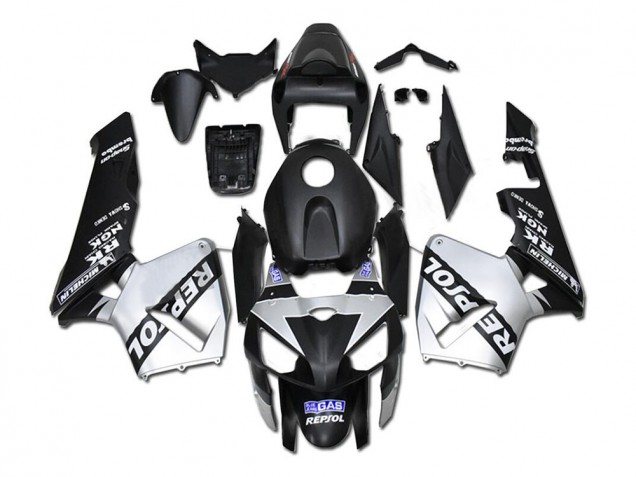 Discount 2005-2006 Black Silver Repsol Honda CBR600RR Motorcycle Fairings Canada