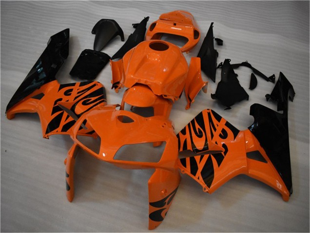 Discount 2005-2006 Orange Black Flame Honda CBR600RR Motorcycle Fairing Canada
