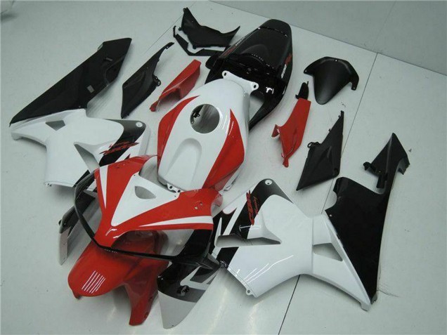 Discount 2005-2006 White Red Black Honda CBR600RR Motorcycle Fairing Kits Canada