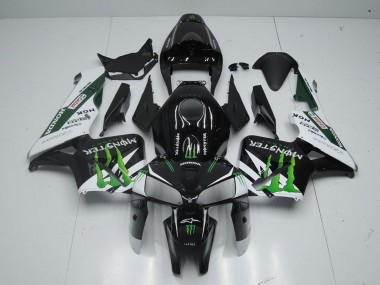 Discount 2005-2006 Glossy Black White Green Monster Honda CBR600RR Motorcycle Fairing Canada