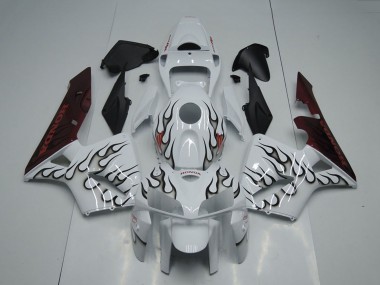 Discount 2005-2006 White Black Flame Honda CBR600RR Motorcycle Fairing Canada