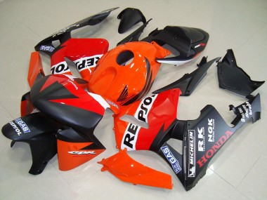 Discount 2005-2006 Orange Red White Matte Black Repsol Racing Honda CBR600RR Motorcycle Fairings Canada