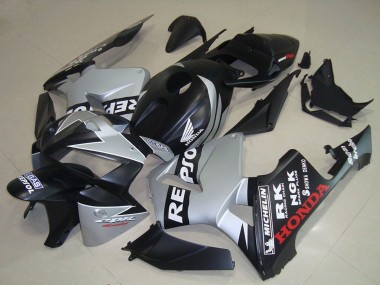 Discount 2005-2006 Matte Black Silver Repsol Honda CBR600RR Motorcycle Fairings Canada