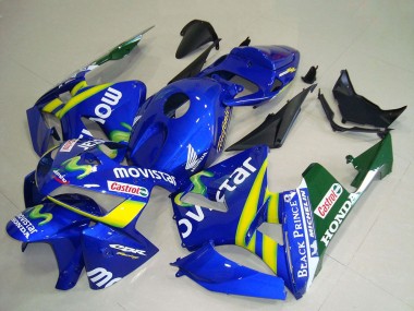 Discount 2005-2006 Blue Yellow Green White MoviStar Red Castrol Honda CBR600RR Motorcycle Fairings Canada