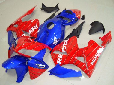 Discount 2005-2006 Blue Red Spider Man Repsol Honda CBR600RR Motorcycle Fairings Canada