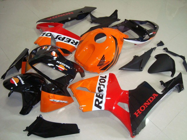 Discount 2005-2006 Orange White Red Glossy Black Repsol Honda CBR600RR Motorcycle Fairing Kits Canada