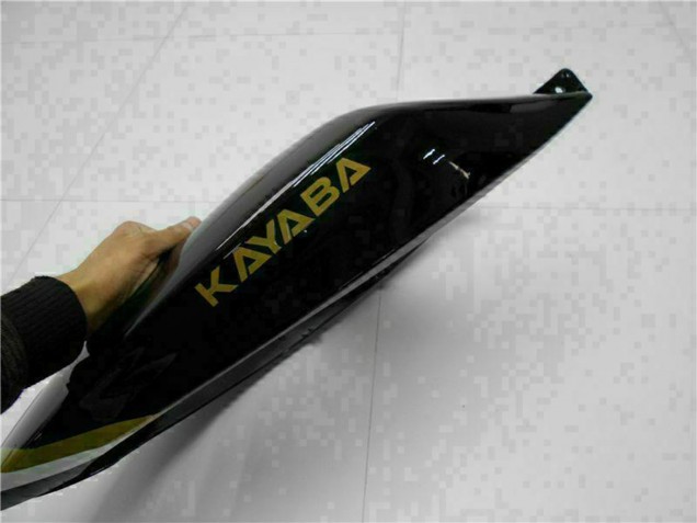 Discount 2005-2006 Glossy Black White Gold Lucky Strike Kawasaki ZX6R Motorcycle Fairings Canada