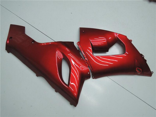 Discount 2005-2006 Candy Red Kawasaki ZX6R Motorcycle Fairings Canada
