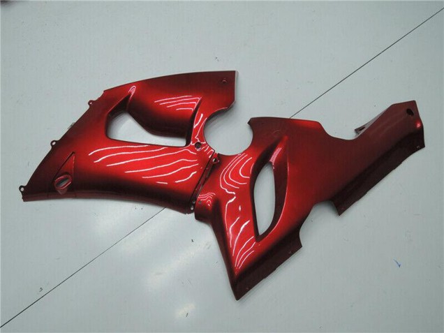 Discount 2005-2006 Candy Red Kawasaki ZX6R Motorcycle Fairings Canada