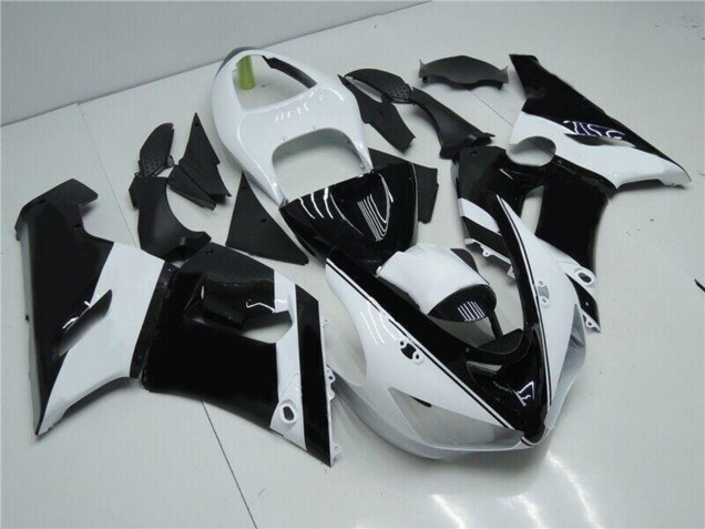 Discount 2005-2006 White Glossy Black Kawasaki ZX6R Motorcycle Fairings Canada