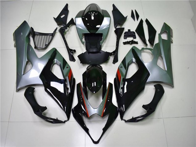 Discount 2005-2006 Glossy Black Silver Suzuki GSXR 1000 Motorcycle Fairing Canada