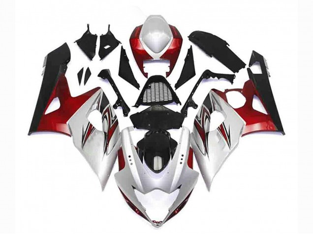 Discount 2005-2006 Silver Red Black Suzuki GSXR 1000 Motorcycle Fairing Kits Canada