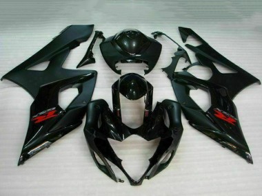 Discount 2005-2006 Glossy Black Matte Black Red Suzuki GSXR 1000 Motorcycle Fairing Canada