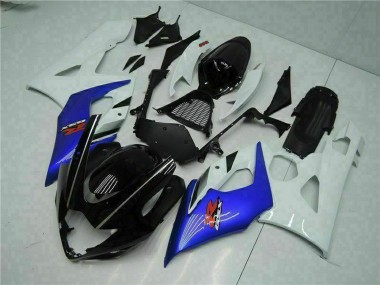 Discount 2005-2006 White Blue Glossy Black Suzuki GSXR 1000 Motorcycle Fairing Canada