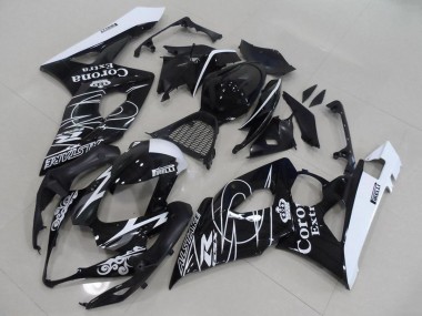 Discount 2005-2006 Glossy Black White Corona Suzuki GSXR 1000 Motorcycle Fairings Canada
