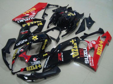 Discount 2005-2006 Glossy Black Red Gold Rizla Suzuki GSXR 1000 Motorcycle Fairings Canada