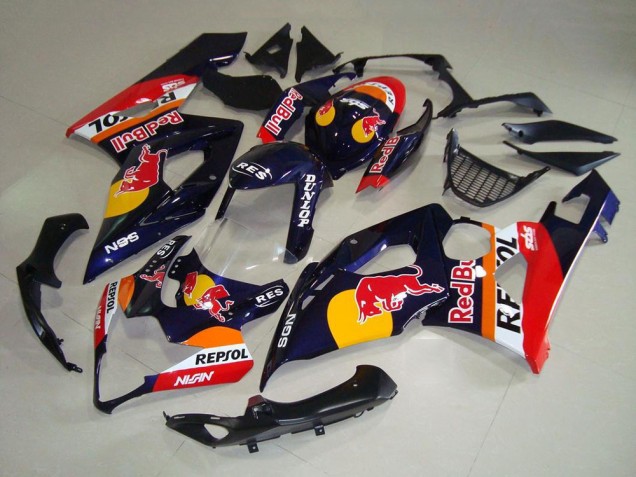 Discount 2005-2006 Dark Blue Yellow Red Bull Repsol Suzuki GSXR 1000 Motorcycle Fairings Canada