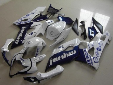 Discount 2005-2006 White Dark Blue Jordan Suzuki GSXR 1000 Motorcycle Fairings Canada