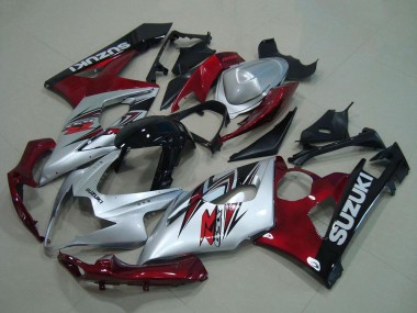 Discount 2005-2006 Silver Red Black Suzuki GSXR 1000 Motorcycle Fairing Canada