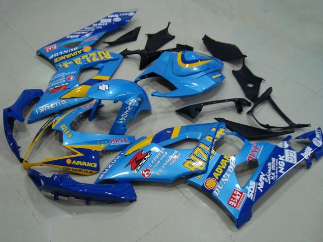 Discount 2005-2006 Blue Gold Rizzla Suzuki GSXR 1000 Motorcycle Fairings Canada