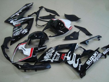 Discount 2005-2006 Glossy Black White Red Relentless Suzuki GSXR 1000 Motorcycle Fairings Canada