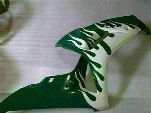 Discount 2006-2007 White Green Flame Honda CBR1000RR Motorcycle Fairings Canada