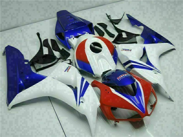 Discount 2006-2007 White Red Blue HRC Honda CBR1000RR Motorcycle Fairing Kits Canada