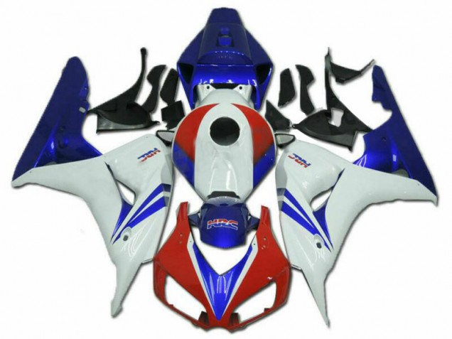 Discount 2006-2007 White Red Blue HRC Honda CBR1000RR Motorcycle Fairing Kits Canada