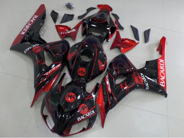 Discount 2006-2007 Red Glossy Black Bacardi Honda CBR1000RR Motorcycle Fairings Canada